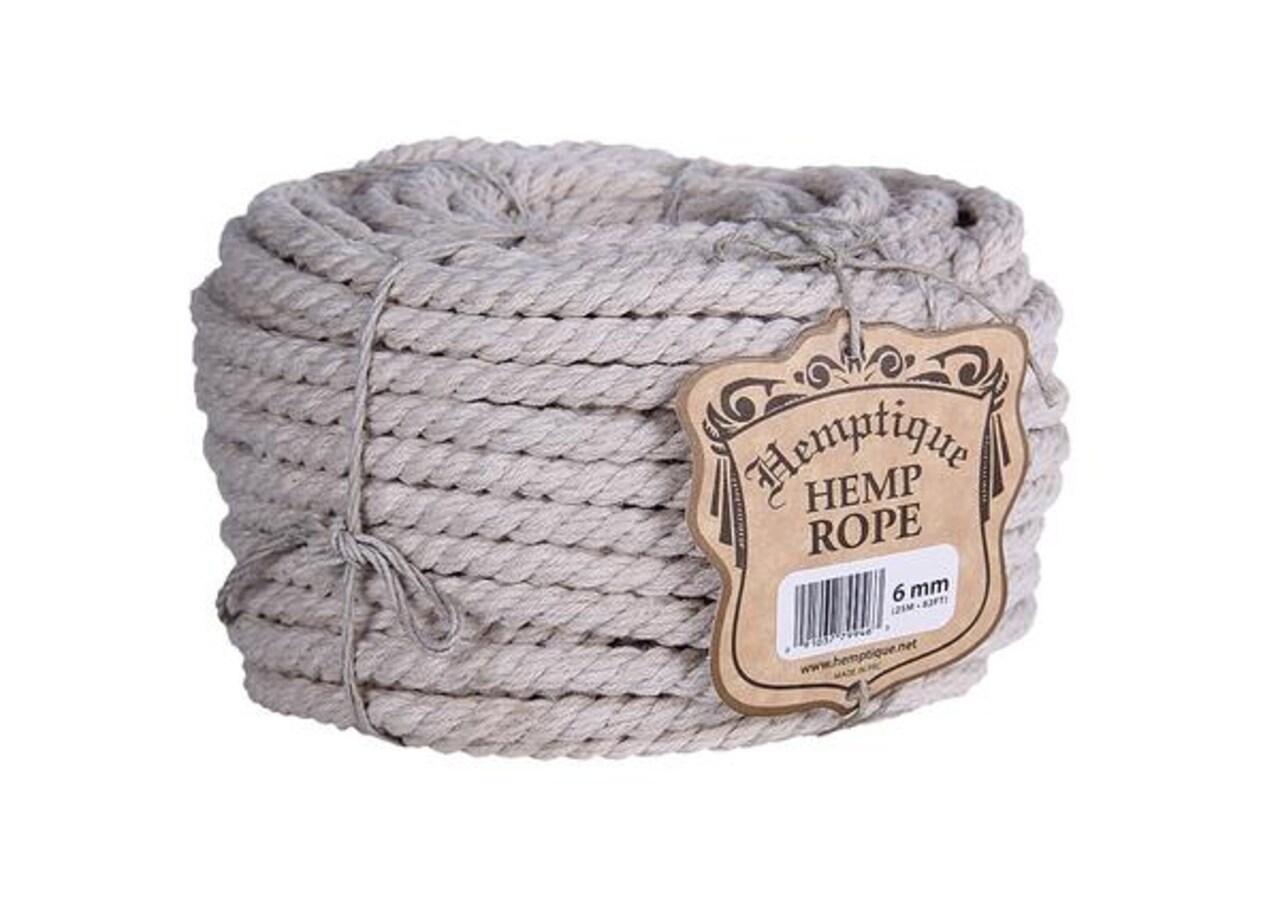 Hemptique Hemp Craft Rope Coils Eco Friendly Sustainable Naturally Grown Jewelry Bracelet Making Paper Crafting Scrapbooking Bookbinding Mixed Media Crocheting Macrame Seasonal Holiday Gift Wrapping Outdoor Gardening